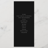 Pumpkin Vines Wedding Program Programm (Rückseite)