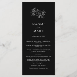 Pumpkin Vines Wedding Program Programm