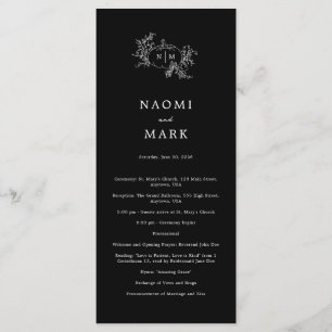 Pumpkin Vines Wedding Program Programm