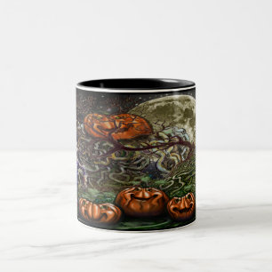 Pumpkin Vines Zwei-Tone-Kaffee-Tasse Zweifarbige Tasse