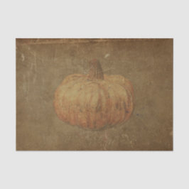 Pumpkin Vintage antike Orange Herbsttextur Seidenpapier