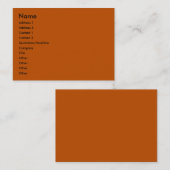 Pumpkin-Visitenkarte Visitenkarte (Vorne/Hinten)