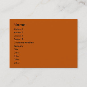 Pumpkin-Visitenkarte Visitenkarte