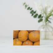 Pumpkin-Visitenkarte Visitenkarte (Stehend Vorderseite)