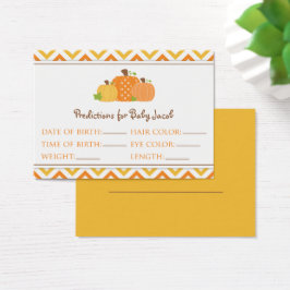 Pumpkin Vorhersagen Kinderduschkarte Groß