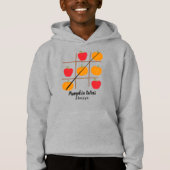 Pumpkin vs. Apple Fall Halloween Hoodie (Vorderseite)