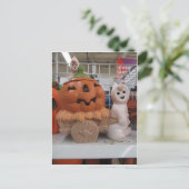 Pumpkin Wagon Postkarte (Stehend Vorderseite)