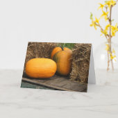 Pumpkin Wagon Saasonal Karte (Gelbe Blume)
