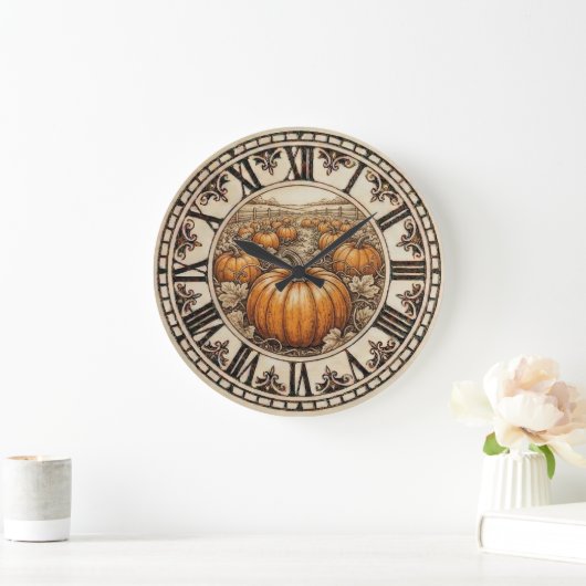  Pumpkin - Wall Clock  Große Wanduhr (Zuhause)