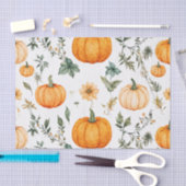 Pumpkin Wasserfarbe Herbstmuster für Herbst Seidenpapier (Handwerk)