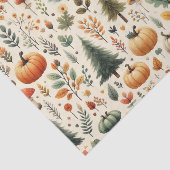 Pumpkin Wasserfarbe Herbstmuster für Herbst Seidenpapier (Ausschnitt)