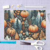 Pumpkin Wasserfarbe Herbstmuster für Herbst Seidenpapier (Handwerk)