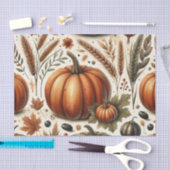 Pumpkin Wasserfarbe Herbstmuster für Herbst Seidenpapier (Handwerk)