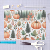 Pumpkin Wasserfarbe Herbstmuster für Herbst Seidenpapier (Handwerk)