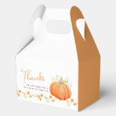 Pumpkin Wasserfarbe in der Liebe dank Hochzeit Geschenkschachtel (Rückseite)