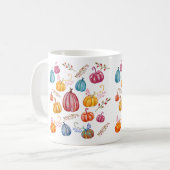 Pumpkin Wasserfarbe Kunst Custom Tasse (Vorderseite Links)