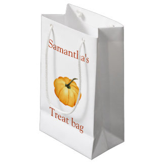 Pumpkin Wasserfarbe mit Namen Kleine Geschenktüte