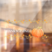 Pumpkin Wasserfarben Erntedank Fensteraufkleber (Blatt 2)