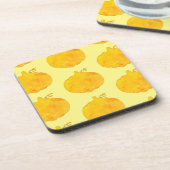 Pumpkin Wasserfarben-Mustermalerei Getränkeuntersetzer (Linke Seite)