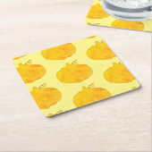 Pumpkin Wasserfarben-Mustermalerei Rechteckiger Pappuntersetzer (angewinkelt)