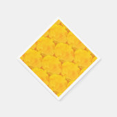 Pumpkin Wasserfarben-Mustermalerei Serviette (Ecke)