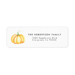 Pumpkin-Wasserfarbenadresse