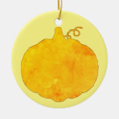 Pumpkin Wasserfarbenmalerei Keramik Ornament (Vorne)