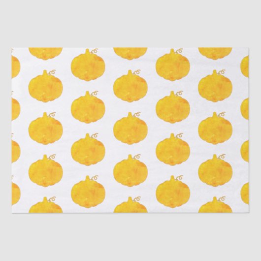 Pumpkin Wasserfarbenmalerei Seidenpapier (Vorderseite)