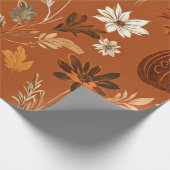 Pumpkin Wasserfarbfall & Herbst Erntedank Geschenkpapier (Ecke)
