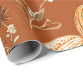 Pumpkin Wasserfarbfall & Herbst Erntedank Geschenkpapier (Rolleneckpunkt)