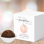 Pumpkin Watercolor Babydusche Danke Geschenkschachtel
