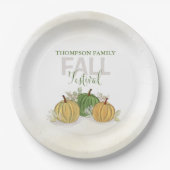 Pumpkin Watercolor Museo Cantonale d'Arte Pappteller (Vorderseite)