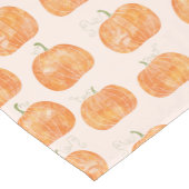 Pumpkin Watercolor-Muster Kurzer Tischläufer (Ecke)