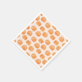 Pumpkin Watercolor-Muster Serviette (Ecke)