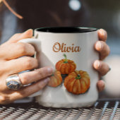 Pumpkin Watercolor-Tasse Zweifarbige Tasse