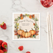 Pumpkin Wedding Cocktail Napkins Serviette (Beispiel)