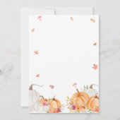 Pumpkin Wedding Einladung (Rückseite)