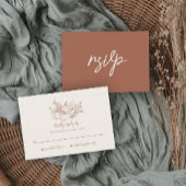 Pumpkin Wedding RSVP Card Einladung
