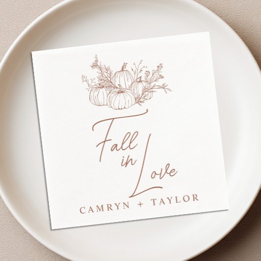 Pumpkin Wedding Serviette