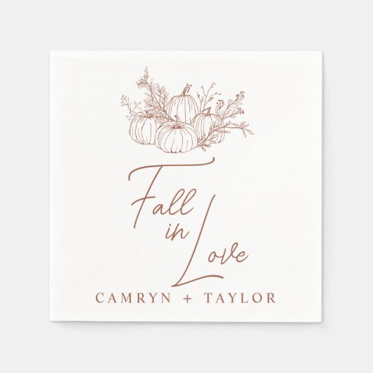 Pumpkin Wedding Serviette (Vorderseite)