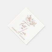 Pumpkin Wedding Serviette (Ecke)