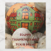 Pumpkin Weinetikett (Einzelnes Label)