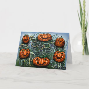 Pumpkin-Weinkarte Karte