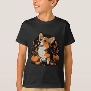 Pumpkin Welsh Corgi Kostüm auf Walisisch Corgi Hal T-Shirt