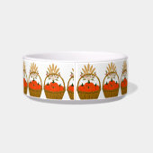 🎃 **Pumpkin & Wheat Dog/Cat Bowl Napf (Rückseite)