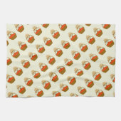 🧺 **Pumpkin & Wheat Kitchen Towel Geschirrtuch (Horizontal)