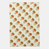 🧺 **Pumpkin & Wheat Kitchen Towel Geschirrtuch (Vertikal)