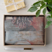 Pumpkin White Herbst Rustikales Landhaus Seidenpapier (Geschenk)