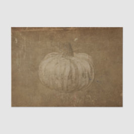 Pumpkin White Sepia Herbst Vintag Grunge Textur Seidenpapier