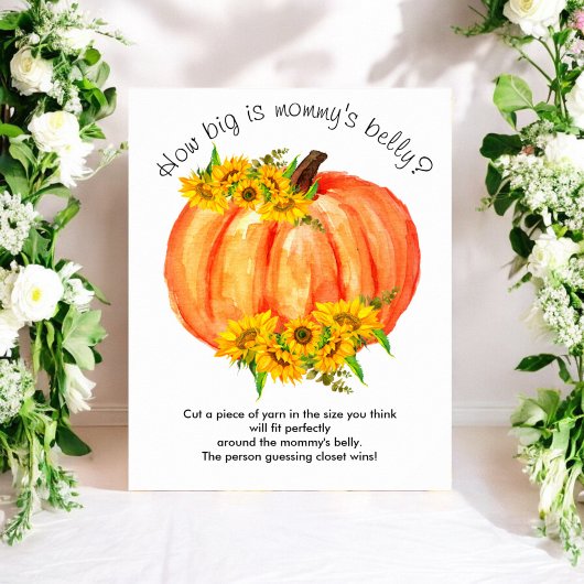 Pumpkin Wie groß ist Mama's Bauch Game Poster